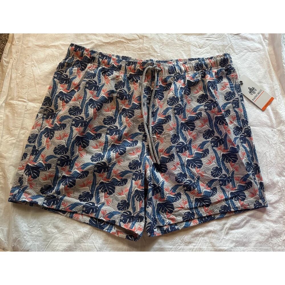 New Rainforest size XL quick dry Mens swim suit trunks Beach Shorts‎ Coral Stone